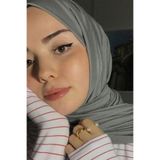 Organic Tesettür Penye Şal Modeli-mercan Yeşili