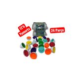organic toys 12'li Geometrik Yumurta Eşleme Oyunu 24 Parça