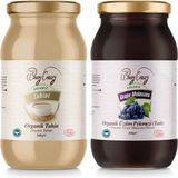 Organic Windy Valley Üzüm Pekmezi(460 gr) & Organic Windy Valley Tahin (300gr) Katkısız Şeker İlavesiz - 1 Adet