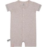 Organicera Organik Şort Tulum, Pembe Çizgili - 36