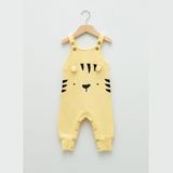 Organicera U5030001 Organicera Kedi Nakışlı Salopet Tulum,sarı - 1,5 - 2 Yaş