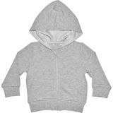 Organickid Basic Bebek Gri Kapüşonlu Sweatshirt - 3 - 6 Ay