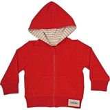Organickid Basic Bebek Kırmızı Kapüşonlu Sweatshirt