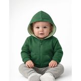 Organickid Basic Bebek Yeşil Kapüşonlu Sweatshirt - 9 - 12 Ay
