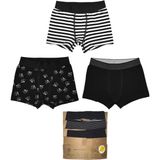 Organickid Cinema Erkek Çocuk Siyah Boxer Set 3'lü Organik Pamuklu Nefes Alabilir Rahat Kesim - 7 - 8 Yaş