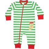 Organickid Cookie Bebek Yeşil Fermuarlı Tulum - 0 - 3 Ay