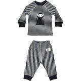 Organickid Halloween Bebek Siyah Çizgili Pijama Takımı - 12 - 18 Ay