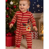 Organickid Joy Bebek Fermuarlı Tulum - Kahverengi - 0 - 3 Ay