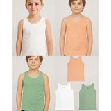 Organickid Jungle Cotton Erkek Çocuk Atlet Seti 3'lü - Yeşil - 3 - 4 Yaş