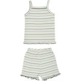 Organickid Mini Me Kız Bebek Yeşil Askılı Üst ve Şort Pijama Takımı - 12 - 18 Ay