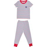 Organickid Party Kız Çocuk Kısa Kol Pijama Takımı - Kırmızı - 3 - 4 Yaş