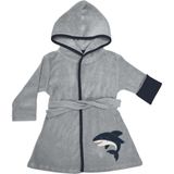 Organickid Shark Erkek Çocuk Gri Bornoz - 2 Yaş