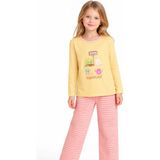 Organickid Terra Kız Çocuk Bej/gül Kurusu Pijama Takımı - 12 Yaş