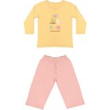 Organickid Terra Kız Çocuk Bej/gül Kurusu Pijama Takımı - 5 - 6 Yaş