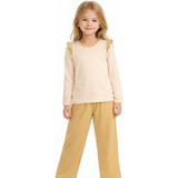 Organickid Terra Kız Çocuk Pijama Takımı - 3 - 4 Yaş - Turuncu