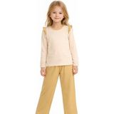Organickid Terra Kız Çocuk Pijama Takımı - 7 - 8 Yaş - Turuncu