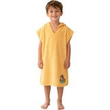 Organickid Towel Çocuk Turuncu Kapşonlu Panço Plaj Havlu - 3 - 6 Yaş