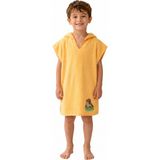 Organickid Towel Çocuk Turuncu Kapşonlu Panço Plaj Havlu - 6 - 9 Yaş