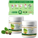 Organicsun At Kestanesi Balsamı Jeli 500 ml x 2 Adet Kas ve Eklem Besleyici Masaj Kremi - Çok Renkli