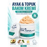 Organicsun Ayak ve Topuk Çatlak Bakım Kremi 100ml - Ayak Kokusu, Tırnak Bakımı Avokado ve Shea Yağlı