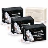 Organicsun Çankırı Tuz Sabunu 120 gr x 3 Adet Köpüren Formül - Zengin Doğal Mineralli Kaya Tuzu Sabunu