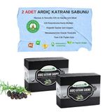 Organicsun Doğal Ardıç Katranı Sabunu 140 Gr x 2 Adet Tüm Cilt Tipleri İçin Antiseptik Yenileyici Etkili