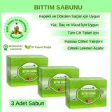 Organicsun Doğal Bıttım Sabunu 140 Gr x 3 Adet Saç Dökülmesine Karşı Tüm Saç ve Cilt Tipleri İçin