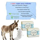 Organicsun Doğal Eşek Sütü Sabunu 140 Gr x 2 Adet Tüm Cilt Tipleri İçin Anti Aging Etkili B ve E Vitaminli