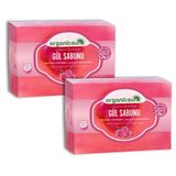 Organicsun Doğal Gül Sabunu 140 Gr x 2 Adet Tüm Cilt Tipleri İçin Onarıcı Besleyici Natural