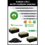 Organicsun Doğal Kabak Lifli Aktif Karbon Sabunu 120 gr X 3 Adet Kırışıklık Ve Yaşlanma Karşıtı
