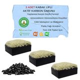 Organicsun Doğal Kabak Lifli Aktif Karbon Sabunu 120 Gr x 3 Adet Tüm Cilt Tipleri İçin Kırışıklık ve Yaşlanma Karşıtı
