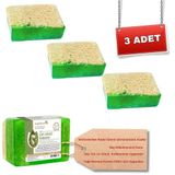Organicsun Doğal Kabak Lifli Çay Ağacı Sabunu 120 Gr x 3 Adet Tüm Cilt Tipleri İçin Sivilce