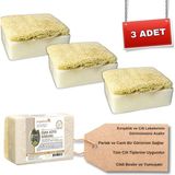 Organicsun Doğal Kabak Lifli Eşek Sütü Sabunu 120 gr x 3 Adet Tüm Cilt Tipleri Için Yaşlanma Karşıtı