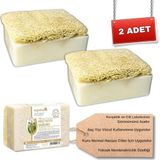 Organicsun Doğal Kabak Lifli Keçi Sütü Sabunu 120 Gr x 2 Adet Tüm Cilt Tipleri İçin Nemlendirici