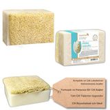 Organicsun Doğal Kabak Lifli Pirinç Sabunu 120 Gr 1 Adet Tüm Cilt Tipleri İçin Beyazlatma Etkili E ve B Vitaminli