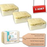 Organicsun Doğal Kabak Lifli Pirinç Sabunu 120 Gr x 3 Adet Tüm Cilt Tipleri İçin Beyazlatma Etkili E ve B Vitaminli