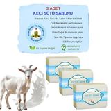 Organicsun Doğal Keçi Sütü Sabunu 140 Gr x 3 Adet Tüm Cilt Tipleri İçin Nemlendirici ve Yenileyici