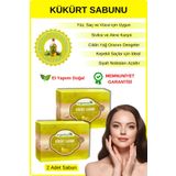 Organicsun Doğal Kükürt Sabunu 140 Gr x 2 Adet Tüm Cilt Tipleri İçin Antioksidan ve Etkili