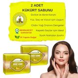Organicsun Doğal Kükürt Sabunu 140 Gr x 2 Adet Tüm Cilt Tipleri İçin Antioksidan ve Hücre Yenileyici Etkili