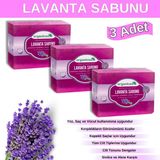 Organicsun Doğal Lavanta Sabunu 140 Gr x 3 Adet Tüm Cilt Tipleri İçin Onarıcı Besleyici Natural