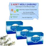 Organicsun Doğal Nioli Sabunu 140 Gr x 3 Adet Tüm Cilt Tipleri İçin Kötü Koku ve Kaşıntı Karşıtı Nioli Yağı Sabunu