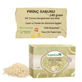 Organicsun Doğal Pirinç Sabunu 140 Gr 1 Adet Tüm Cilt Tipleri İçin Beyazlatıcı Etkili