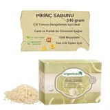 Organicsun Doğal Pirinç Sabunu 140 Gr Tüm Cilt Tipleri İçin Beyazlatıcı Etkili