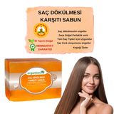 Organicsun Doğal Saç Dökülmesi Karşıtı Sabun 140 Gr 1 Adet Tüm Saç Tipleri İçin Kepek Karşıtı