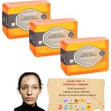Organicsun Kojik Asit & Zerdeçal Sabunu 3 Adet x 140 gr Leke ve Sivilce Karşıtı Kojic Acid - Kolajen - Aha Bha - C Vitamini - Hyaluronic Acid - Shea Butter Yağı Içerikli Aydınlatıcı Sabun