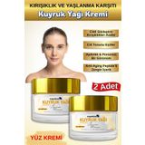 Organicsun Kuyruk Yağı Kremi 2'li Set | Kırışıklık & Yaşlanma Karşıtı Yüz Bakım Kremi 50ml - Collagen İlaveli