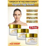 Organicsun Kuyruk Yağı Kremi 3'lü Set | Kırışıklık & Yaşlanma Karşıtı Yüz Bakım Kremi 50ml - Collagen İlaveli