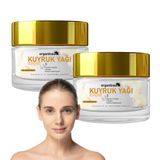Organicsun Kuyruk Yağı Kremi | Kırışıklık & Yaşlanma Karşıtı Anti Aging Yüz Bakım Kremi 50ml - Collagen İlaveli, Nemlendirici Etki (2'li Paket)