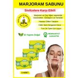 Organicsun Marjoram Oil Tea Tree Çay Ağacı Sabunu 140g x 3 Adet Gözenek Sıkılaştırıcı Doğal Sabun