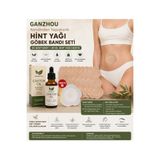 ORGANICYOU GANZHOU 50 Adet Kendinden Yapışkanlı Tek Kullanımlık CASTOR Yağı ( SOĞUK SIKIM HİNT YAĞI) Göbek Deliği Bantları+ 30 ml CASTOR YAĞI HEDİYE🎁